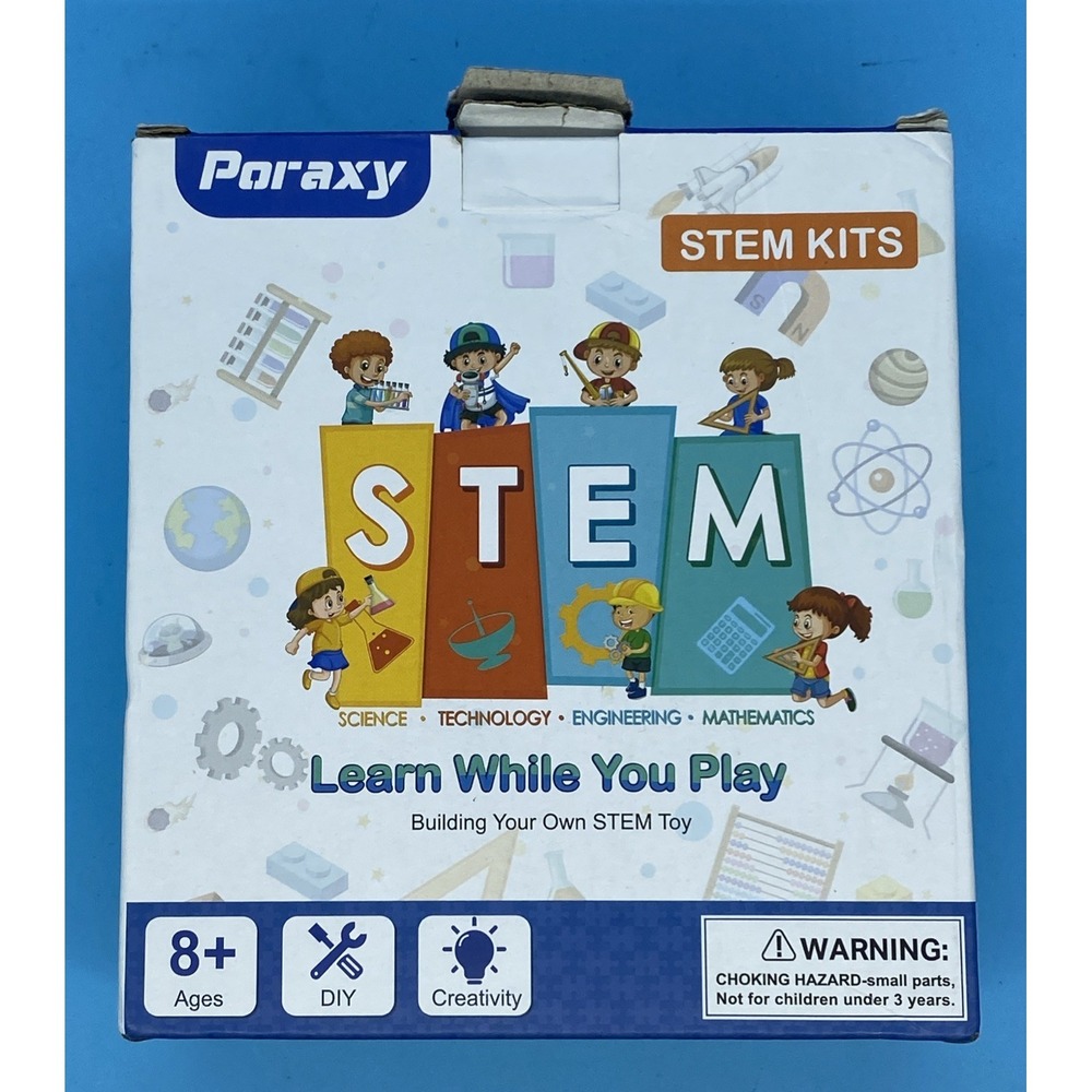 Poraxy STEM Remote Control Car Building Kit Wooden 3D Puzzle Toy‎ New Open box